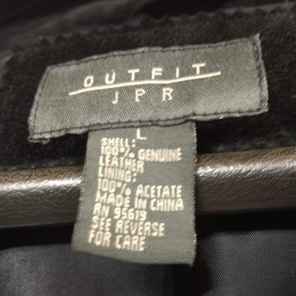 Black Suede Jacket Size L - Picture 3 of 4